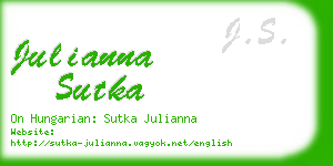 julianna sutka business card